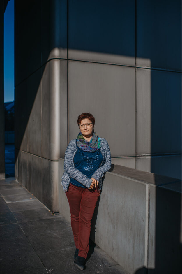 Wut - Die Verrohung der Gesellschaft. Portrait von Fr. Erdmann am 26.02.2019 an der Stadtverwaltung Bonn.